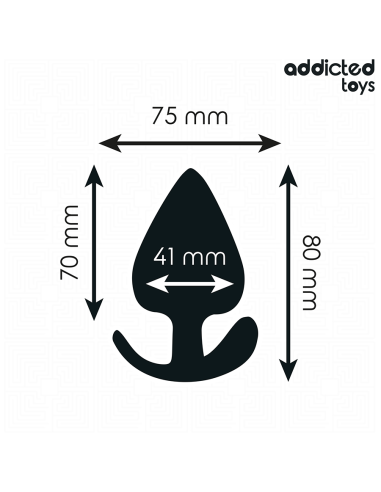 ADDICTED TOYS PLUG ANAL SILICONA TALLA L 8 CM