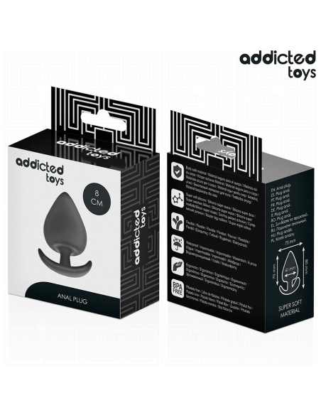 ADDICTED TOYS PLUG ANAL SILICONA TALLA L 8 CM ADDICTED TOYS PLUG ANAL SILICONA TALLA L 8 CM