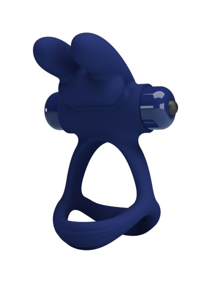 PRETTY LOVE FRANCISCO DOBLE ANILLO VIBRADOR RABBIT AZUL