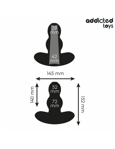 ADDICTED TOYS PLUG ANAL HUECO SILICONA TALLA XXL 152 CM