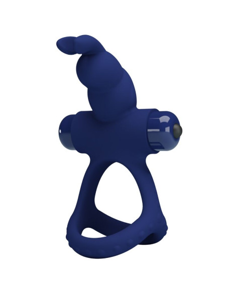 PRETTY LOVE LUCHITO DOBLE ANILLO VIBRADOR RABBIT AZUL