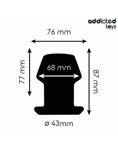 ADDICTED TOYS PLUG ANAL HUECO EXTREM SILICONA TALLA M 87 CM