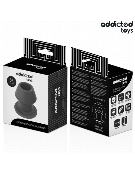 ADDICTED TOYS PLUG ANAL HUECO EXTREM SILICONA TALLA S 75 CM ADDICTED TOYS PLUG ANAL HUECO EXTREM SILICONA TALLA S 75 CM
