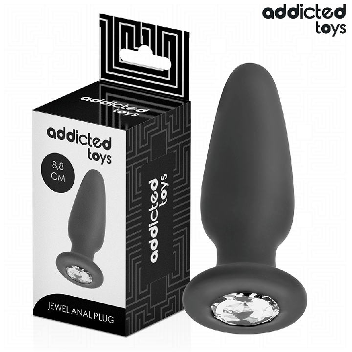 ADDICTED TOYS PLUG ANAL CON JOYA SILICONA TALLA S 88 CM