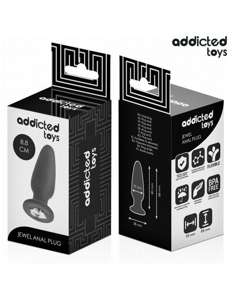 ADDICTED TOYS PLUG ANAL CON JOYA SILICONA TALLA S 88 CM ADDICTED TOYS PLUG ANAL CON JOYA SILICONA TALLA S 88 CM