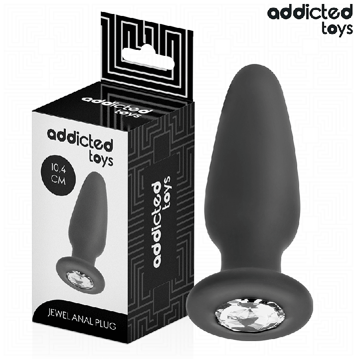 ADDICTED TOYS PLUG ANAL CON JOYA SILICONA TALLA M 104 CM