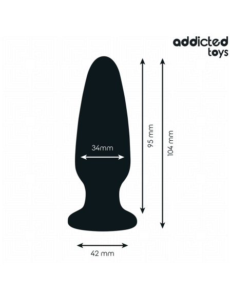 ADDICTED TOYS PLUG ANAL CON JOYA SILICONA TALLA M 104 CM