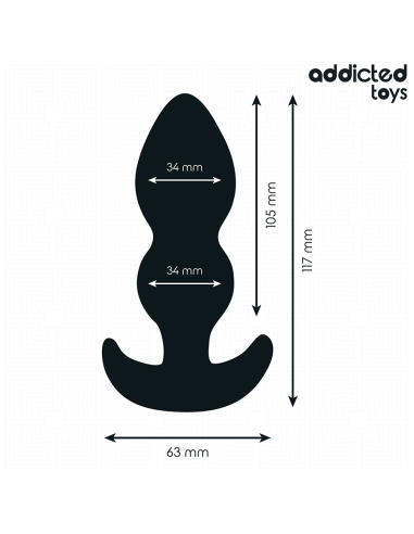 ADDICTED TOYS PLUG ANAL SILICONA TALLA L 117 CM