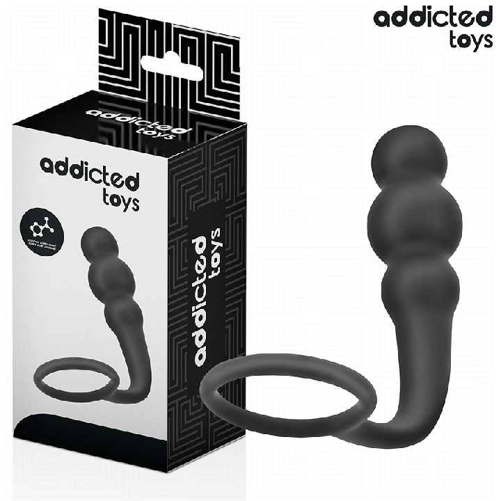ADDICTED TOYS PLUG ANAL CON ANILLO SILICONA MODELO 1