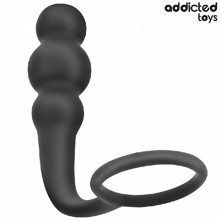 ADDICTED TOYS PLUG ANAL CON ANILLO SILICONA MODELO 1