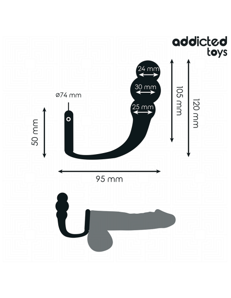 ADDICTED TOYS PLUG ANAL CON ANILLO SILICONA MODELO 1 ADDICTED TOYS PLUG ANAL CON ANILLO SILICONA MODELO 1