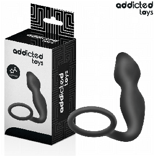 ADDICTED TOYS PLUG ANAL CON ANILLO SILICONA MODELO 2