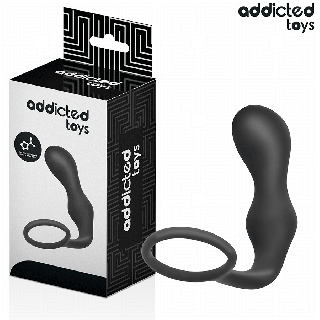 ADDICTED TOYS PLUG ANAL CON ANILLO SILICONA MODELO 3