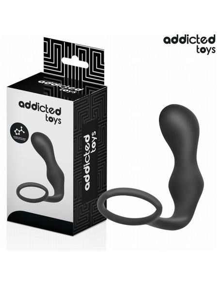 ADDICTED TOYS PLUG ANAL CON ANILLO SILICONA MODELO 3
