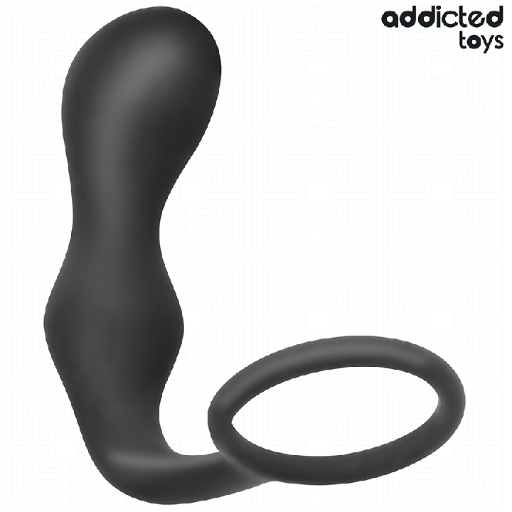 ADDICTED TOYS PLUG ANAL CON ANILLO SILICONA MODELO 3