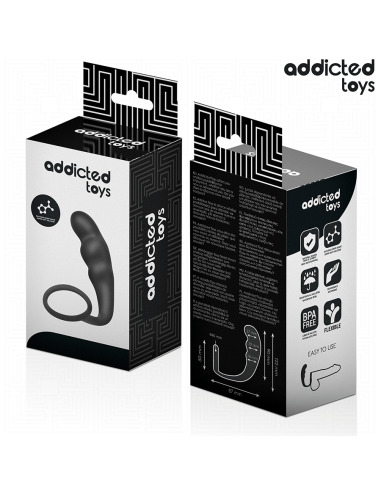 ADDICTED TOYS PLUG ANAL CON ANILLO SILICONA MODELO 4