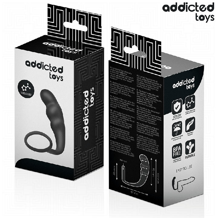 ADDICTED TOYS PLUG ANAL CON ANILLO SILICONA MODELO 4