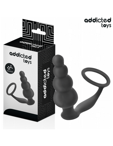 ADDICTED TOYS PLUG ANAL CON ANILLO SILICONA MODELO 5