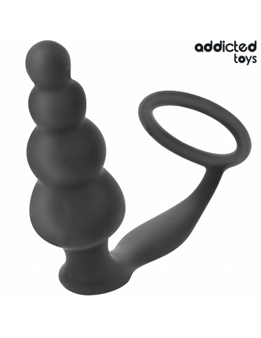 ADDICTED TOYS PLUG ANAL CON ANILLO SILICONA MODELO 5