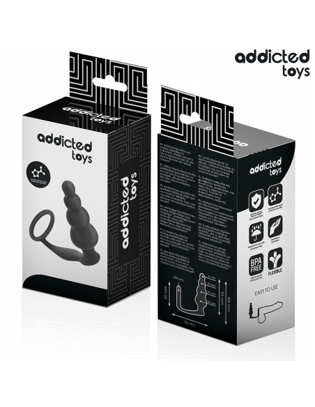 ADDICTED TOYS PLUG ANAL CON ANILLO SILICONA MODELO 5 ADDICTED TOYS PLUG ANAL CON ANILLO SILICONA MODELO 5