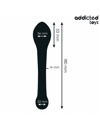 ADDICTED TOYS ESTIMULADOR ANAL DOBLE SILICONA 18 CM