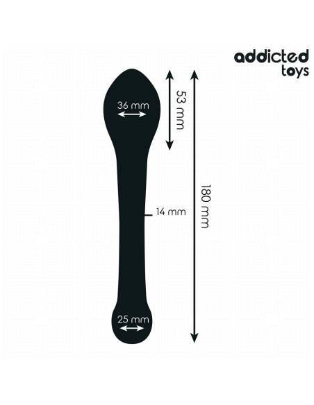 ADDICTED TOYS ESTIMULADOR ANAL DOBLE SILICONA 18 CM ADDICTED TOYS ESTIMULADOR ANAL DOBLE SILICONA 18 CM