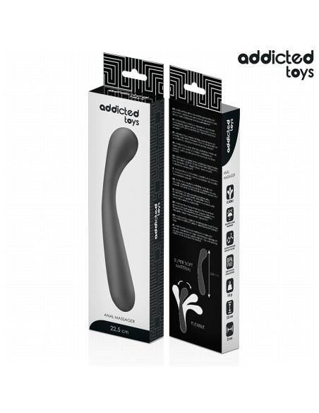 ADDICTED TOYS MASAJEADOR ANAL DOBLE SILICONA 225 CM ADDICTED TOYS MASAJEADOR ANAL DOBLE SILICONA 225 CM