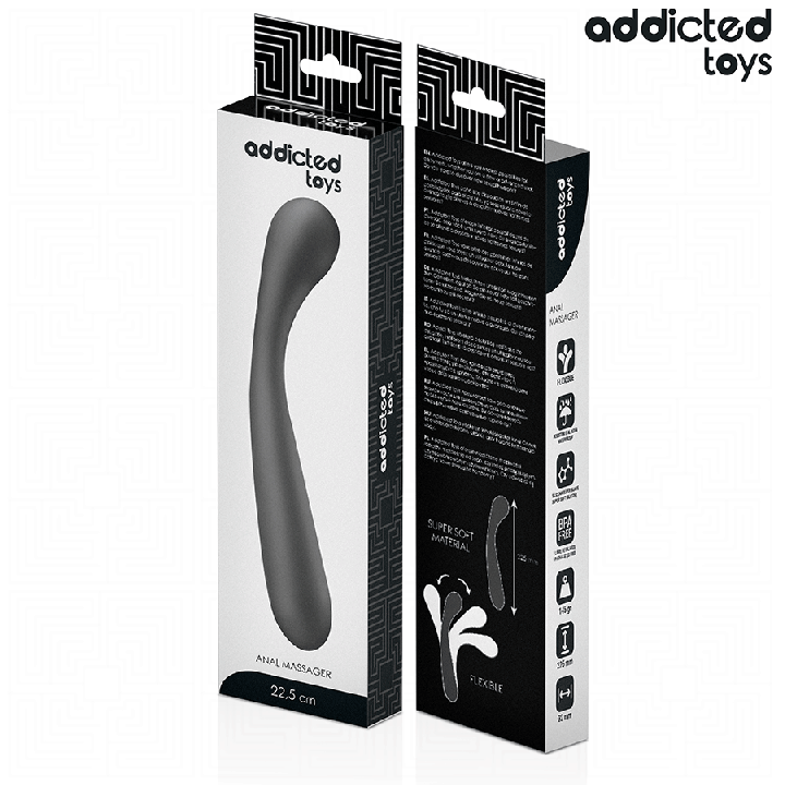 ADDICTED TOYS MASAJEADOR ANAL DOBLE SILICONA 225 CM