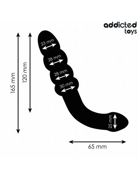 ADDICTED TOYS MASAJEADOR ANAL DOBLE SILICONA 165 CM