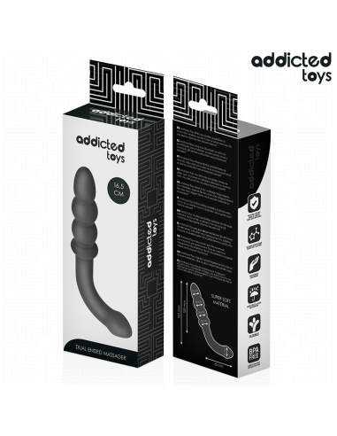 ADDICTED TOYS MASAJEADOR ANAL DOBLE SILICONA 165 CM