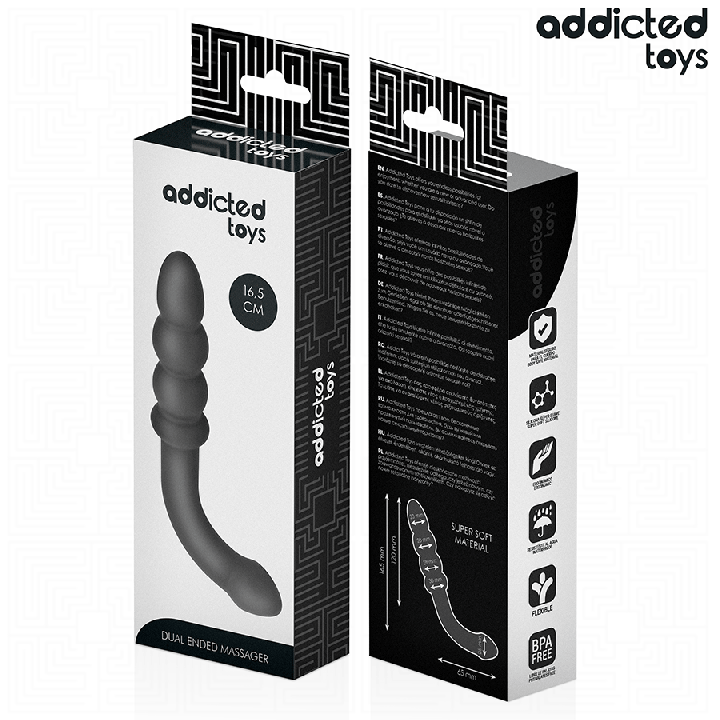 ADDICTED TOYS MASAJEADOR ANAL DOBLE SILICONA 165 CM