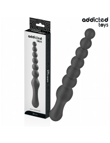 ADDICTED TOYS MASAJEADOR ANAL DOBLE SILICONA 24 CM