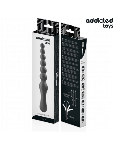 ADDICTED TOYS MASAJEADOR ANAL DOBLE SILICONA 24 CM