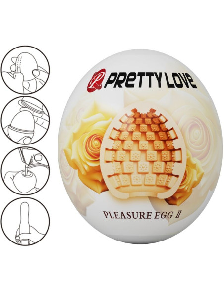 PRETTY LOVE MASTURBADOR MASCULINO HUEVO NATURAL