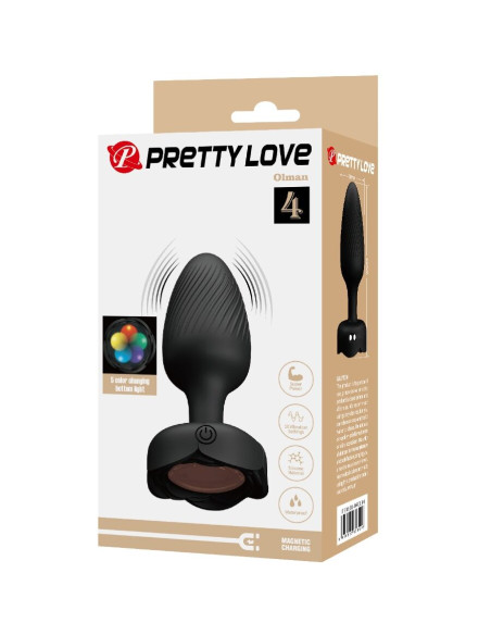 PRETTY LOVE OLMAN PLUG ANAL CON LUZ LED 88 CM