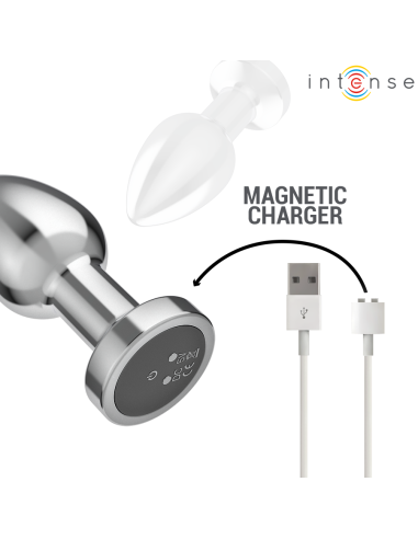 INTENSE PLUG ANAL 10 VIBRACIONES METAL CON CONTROL REMOTO M