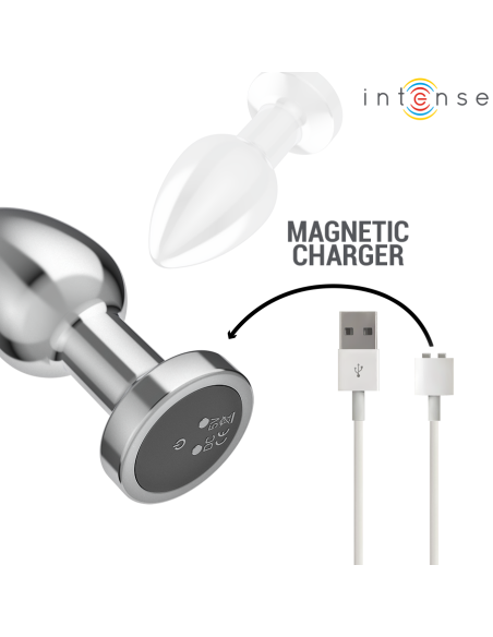 INTENSE PLUG ANAL 10 VIBRACIONES METAL CON CONTROL REMOTO M