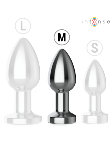 INTENSE PLUG ANAL 10 VIBRACIONES METAL CON CONTROL REMOTO M