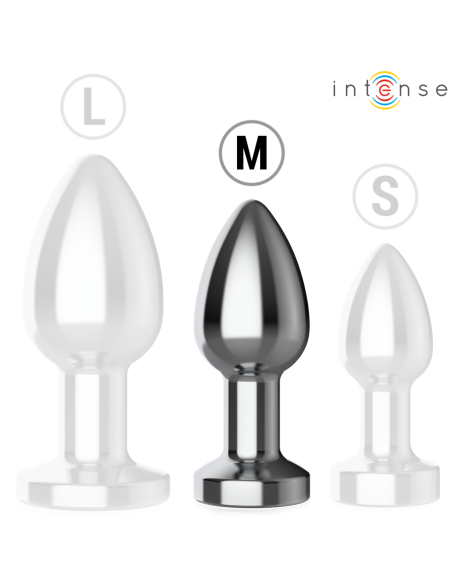 INTENSE PLUG ANAL 10 VIBRACIONES METAL CON CONTROL REMOTO M