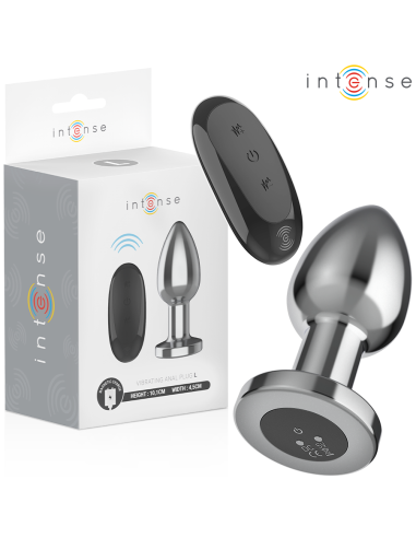 INTENSE PLUG ANAL 10 VIBRACIONES METAL CON CONTROL REMOTO L