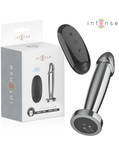 INTENSE PLUG ANAL 10 VIBRACIONES METAL EN FORMA DE DILDO CON CONTROL REMOTO S 2