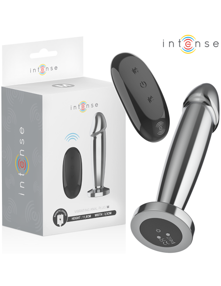 INTENSE PLUG ANAL 10 VIBRACIONES METAL EN FORMA DE DILDO CON CONTROL REMOTO M INTENSE PLUG ANAL 10 VIBRACIONES METAL EN FORMA DE DILDO CON CONTROL REMOTO M