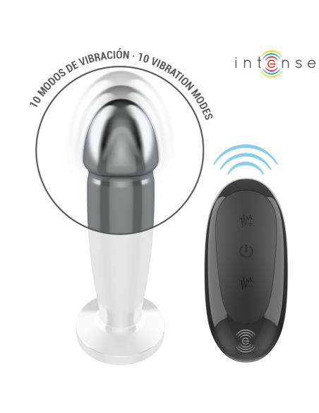 INTENSE PLUG ANAL 10 VIBRACIONES METAL EN FORMA DE DILDO CON CONTROL REMOTO M INTENSE PLUG ANAL 10 VIBRACIONES METAL EN FORMA DE DILDO CON CONTROL REMOTO M