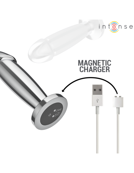 INTENSE PLUG ANAL 10 VIBRACIONES METAL EN FORMA DE DILDO CON CONTROL REMOTO M INTENSE PLUG ANAL 10 VIBRACIONES METAL EN FORMA DE DILDO CON CONTROL REMOTO M