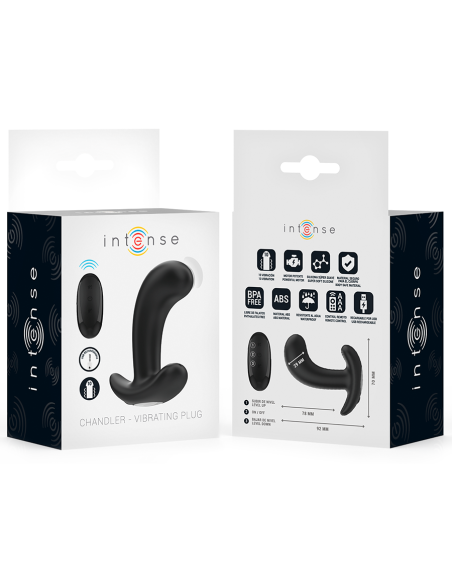 INTENSE CHANDLER PLUG ANAL 10 VIBRACIONES NEGRO CONTROL REMOTO INTENSE CHANDLER PLUG ANAL 10 VIBRACIONES NEGRO CONTROL REMOTO