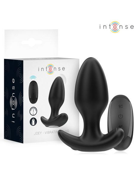 INTENSE JOEY PLUG ANAL 10 VIBRACIONES NEGRO CONTROL REMOTO INTENSE JOEY PLUG ANAL 10 VIBRACIONES NEGRO CONTROL REMOTO