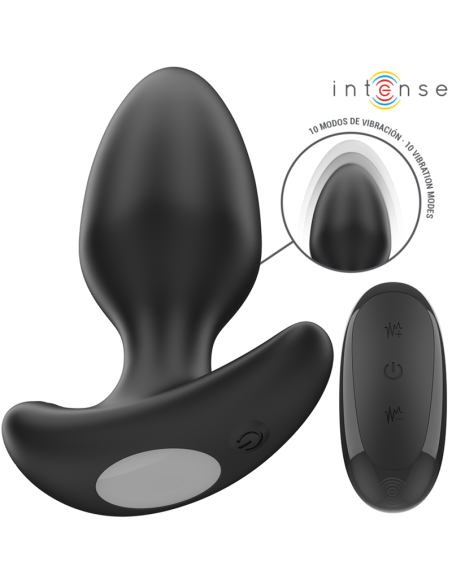 INTENSE JOEY PLUG ANAL 10 VIBRACIONES NEGRO CONTROL REMOTO INTENSE JOEY PLUG ANAL 10 VIBRACIONES NEGRO CONTROL REMOTO