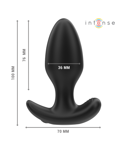 INTENSE JOEY PLUG ANAL 10 VIBRACIONES NEGRO CONTROL REMOTO INTENSE JOEY PLUG ANAL 10 VIBRACIONES NEGRO CONTROL REMOTO