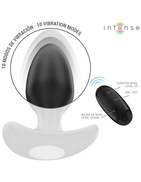 INTENSE JOEY PLUG ANAL 10 VIBRACIONES NEGRO CONTROL REMOTO INTENSE JOEY PLUG ANAL 10 VIBRACIONES NEGRO CONTROL REMOTO