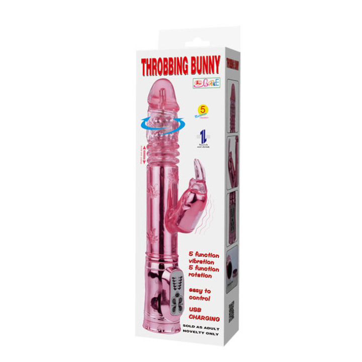 BAILE THROBBING BUNNY ROTADOR RAMPANTE ROSA
